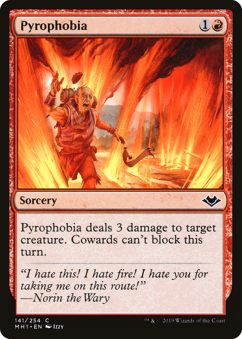 Pyrophobia (MH1-141) - Modern Horizons Foil