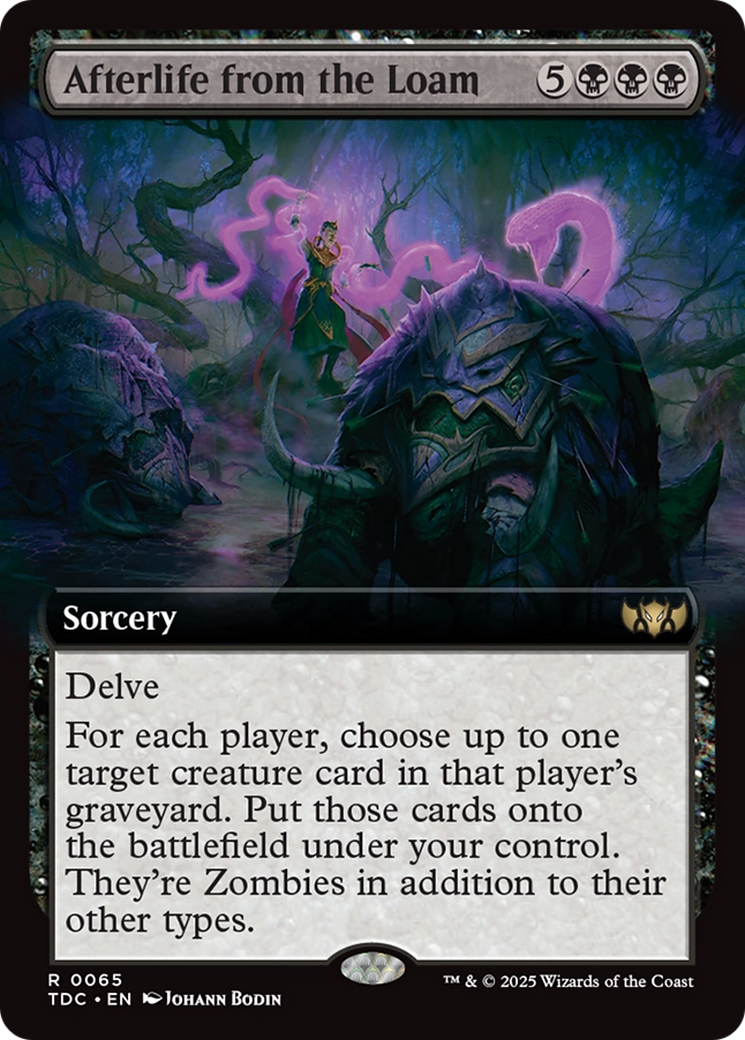 Afterlife from the Loam (Extended Art) (TDC-065) - Commander: Tarkir: Dragonstorm: (Extended Art)