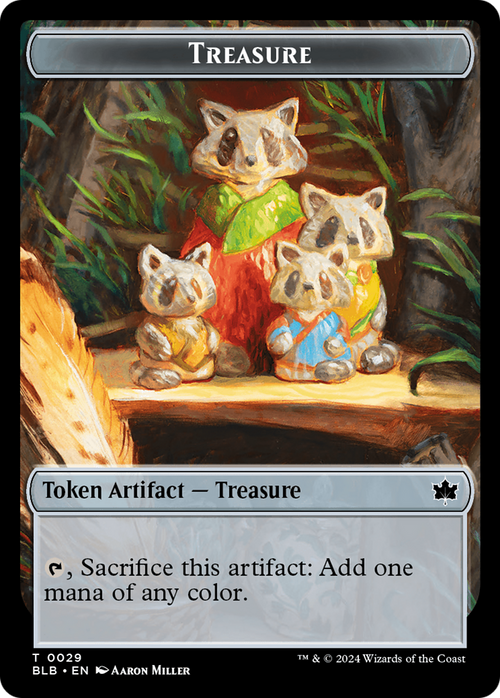 Treasure Token (BLB-029) - Bloomburrow Tokens