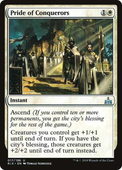 Pride of Conquerors (RIX-017) - Rivals of Ixalan Foil