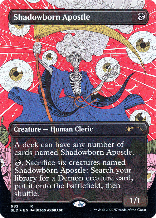 Shadowborn Apostle (682) (SLD-682) - Secret Lair Drop (Borderless) Foil