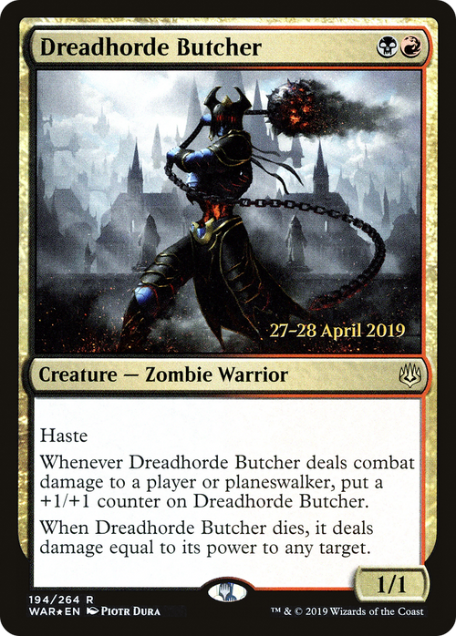 Dreadhorde Butcher (PRE-194S) - War of the Spark Promos Foil