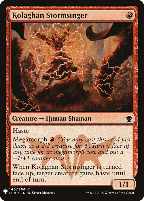Kolaghan Stormsinger (LIST-DTK-145) - The List