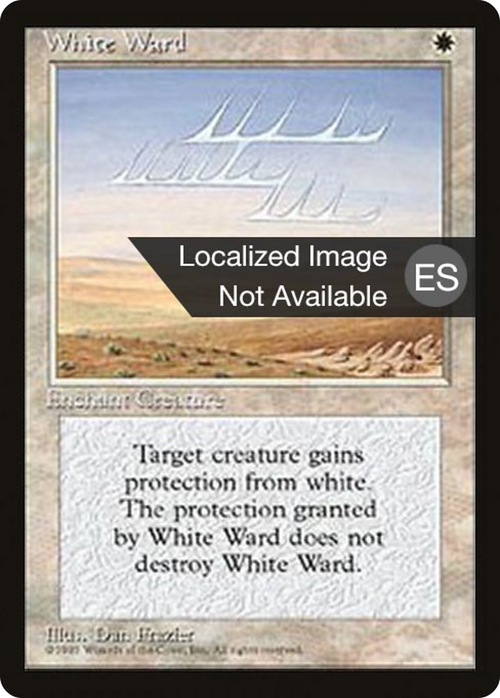 White Ward (4BB-) - Fourth Edition Foreign Black Border