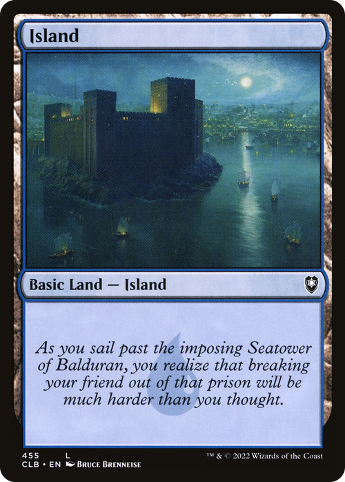 Island (455) (CLB-455) - Commander Legends: Battle for Baldur's Gate
