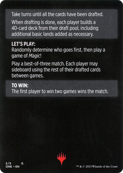 Winchester Draft // Winchester Draft (cont'd) (MONE-002) - Phyrexia: All Will Be One Minigames