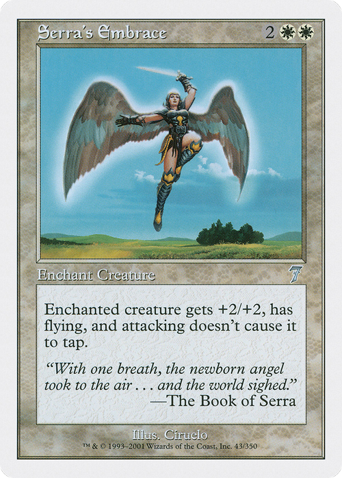 Serra's Embrace (7ED-043) - 7th Edition Foil