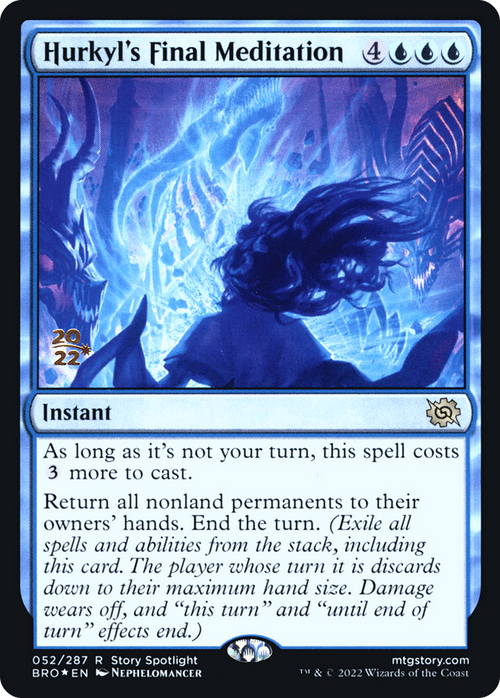Hurkyl's Final Meditation (PRE-052) - The Brothers' War Promos Foil