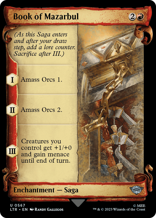 Book of Mazarbul (Showcase Scrolls) (LTR-567) - The Lord of the Rings: Tales of Middle-earth: (Showcase)