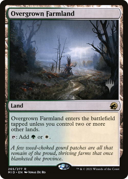Overgrown Farmland (PPMID-265P) - Innistrad: Midnight Hunt Promos