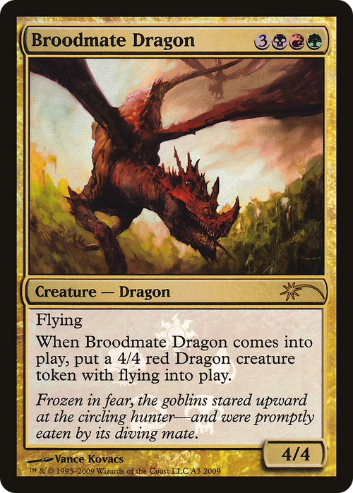 Broodmate Dragon (MEDIA-0A3) - Shards of Alara Promos Foil
