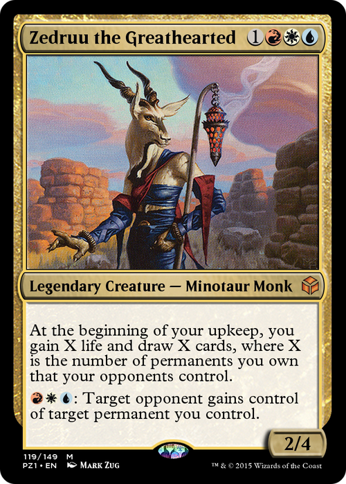 Zedruu the Greathearted (PZ1-119) - Legendary Cube Prize Pack Foil