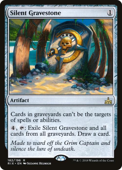 Silent Gravestone (RIX-182) - Rivals of Ixalan Foil