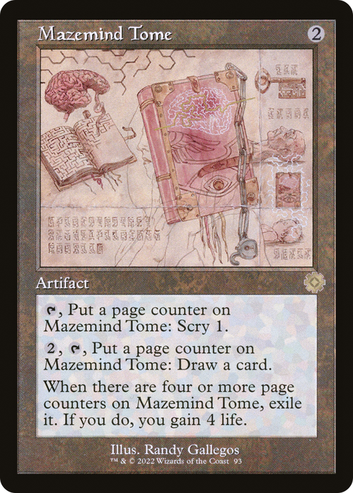 Mazemind Tome (Schematic) (BRR-093) - The Brothers' War Retro Artifacts