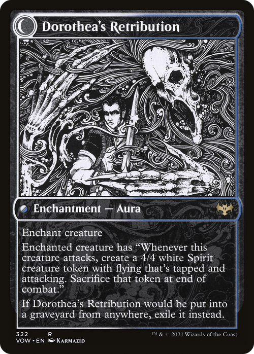 Dorothea, Vengeful Victim (Showcase) (VOW-322) - Innistrad: Crimson Vow: (Showcase, Double Faced Transform) Foil