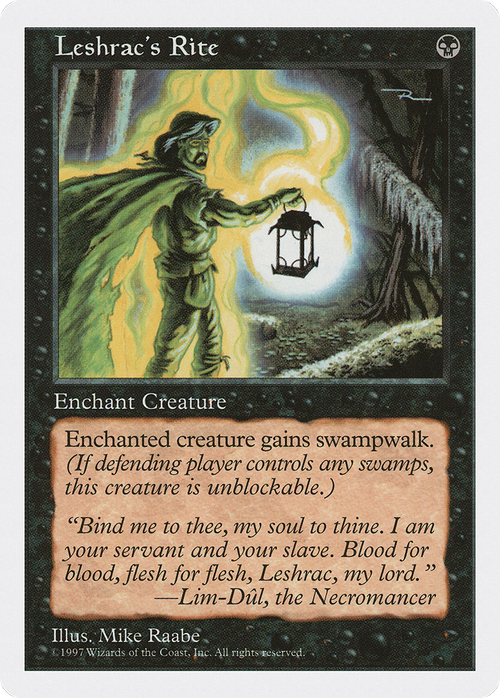 Leshrac's Rite (5ED-) - Fifth Edition