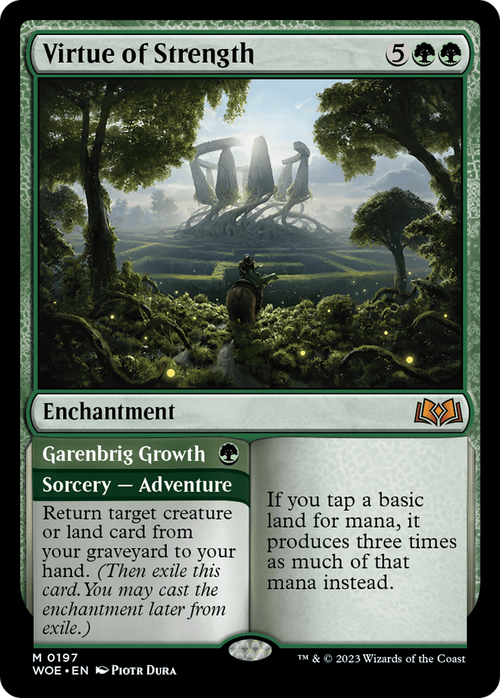 Virtue of Strength (WOE-197) - Wilds of Eldraine Foil