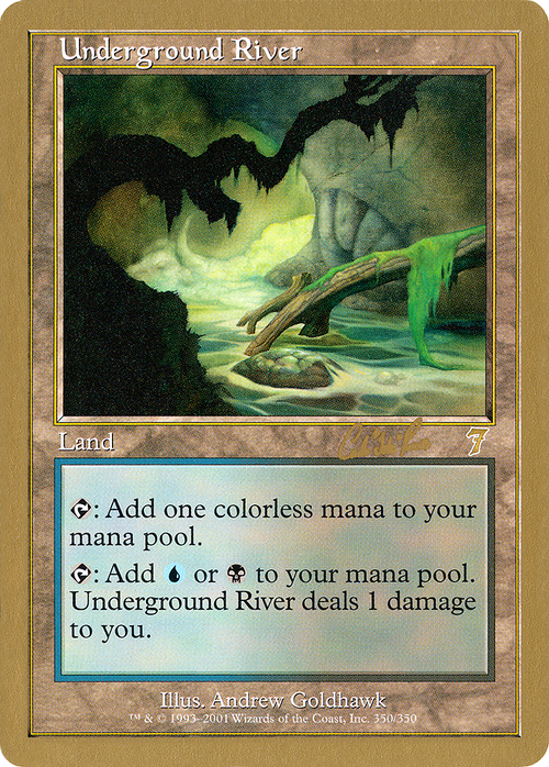 Underground River - 2002 Carlos Romao (7ED) (WCD-) - World Championship Decks 2002