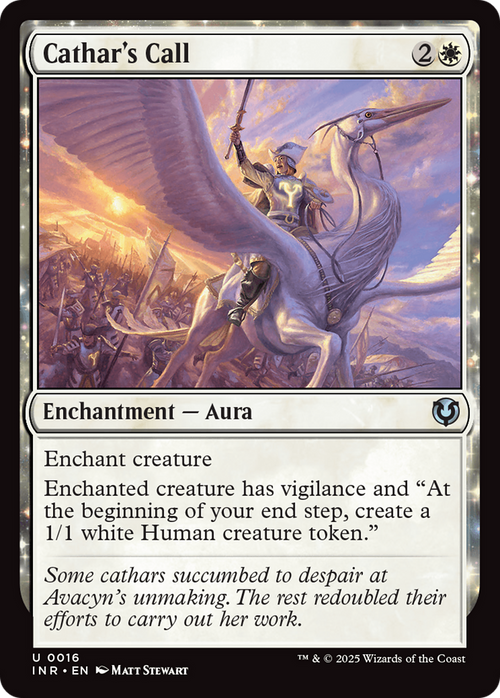 Cathar's Call (INR-016) - Innistrad Remastered: (enchantment)