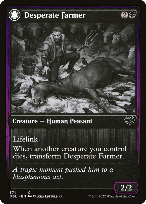 Desperate Farmer (DBL-371) - Innistrad: Double Feature: (Double Faced Transform)