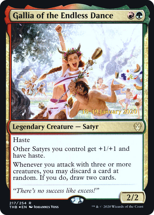 Gallia of the Endless Dance (PRE-217S) - Theros Beyond Death Promos Foil