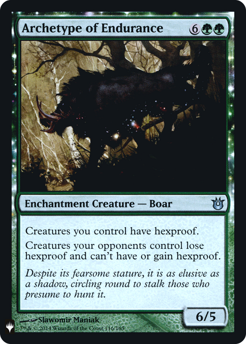 Archetype of Endurance (LIST-116) - The List: (enchantment) Foil