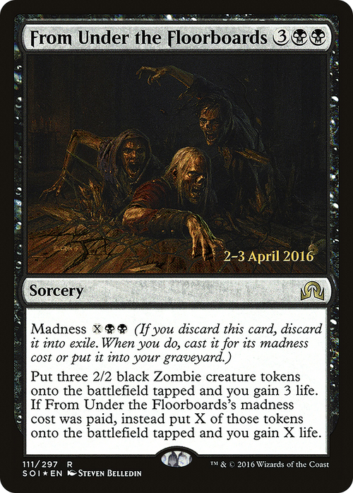 From Under the Floorboards (PRE-111) - Shadows over Innistrad Promos Foil