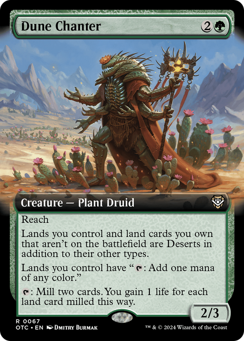 Dune Chanter (Extended Art) (OTC-067) - Outlaws of Thunder Junction Commander: (Extended Art)