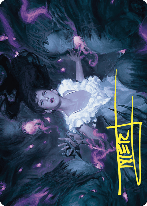 Neva, Stalked by Nightmares // Neva, Stalked by Nightmares (AWOE-030) - Wilds of Eldraine Art Series (Borderless) Foil