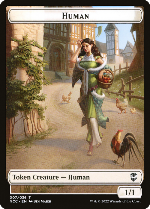 Human (TNCC-007) - New Capenna Commander Tokens