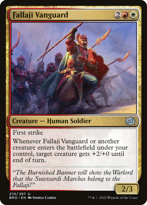 Fallaji Vanguard (BRO-210) - The Brothers' War Foil