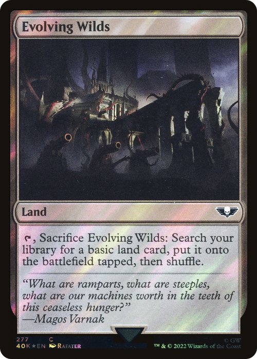 Evolving Wilds (Surge Foil) (40K-277) - Warhammer 40,000 Commander Foil