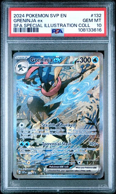 2024 Pokemon SVP Black Star Promo #132 Greninja ex Special Illustration Rare PSA 10