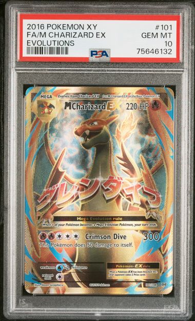 2016 Pokemon XY Evolutions #101 M Charizard EX Full Art PSA 10