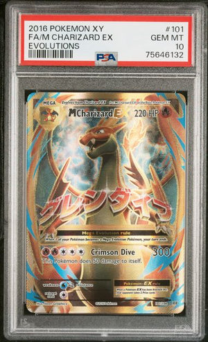 2016 Pokemon XY Evolutions #101 M Charizard EX Full Art PSA 10