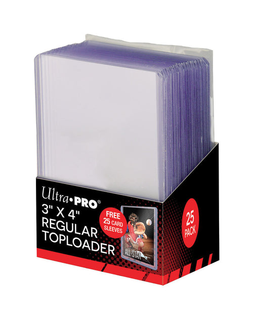 Ultra Pro 3" x 4" Clear Toploader  (25-Pack)