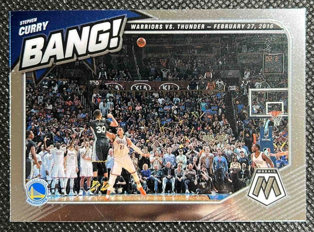 2020-21 Panini Mosaic Stephen Curry #2 Bang! Warriors